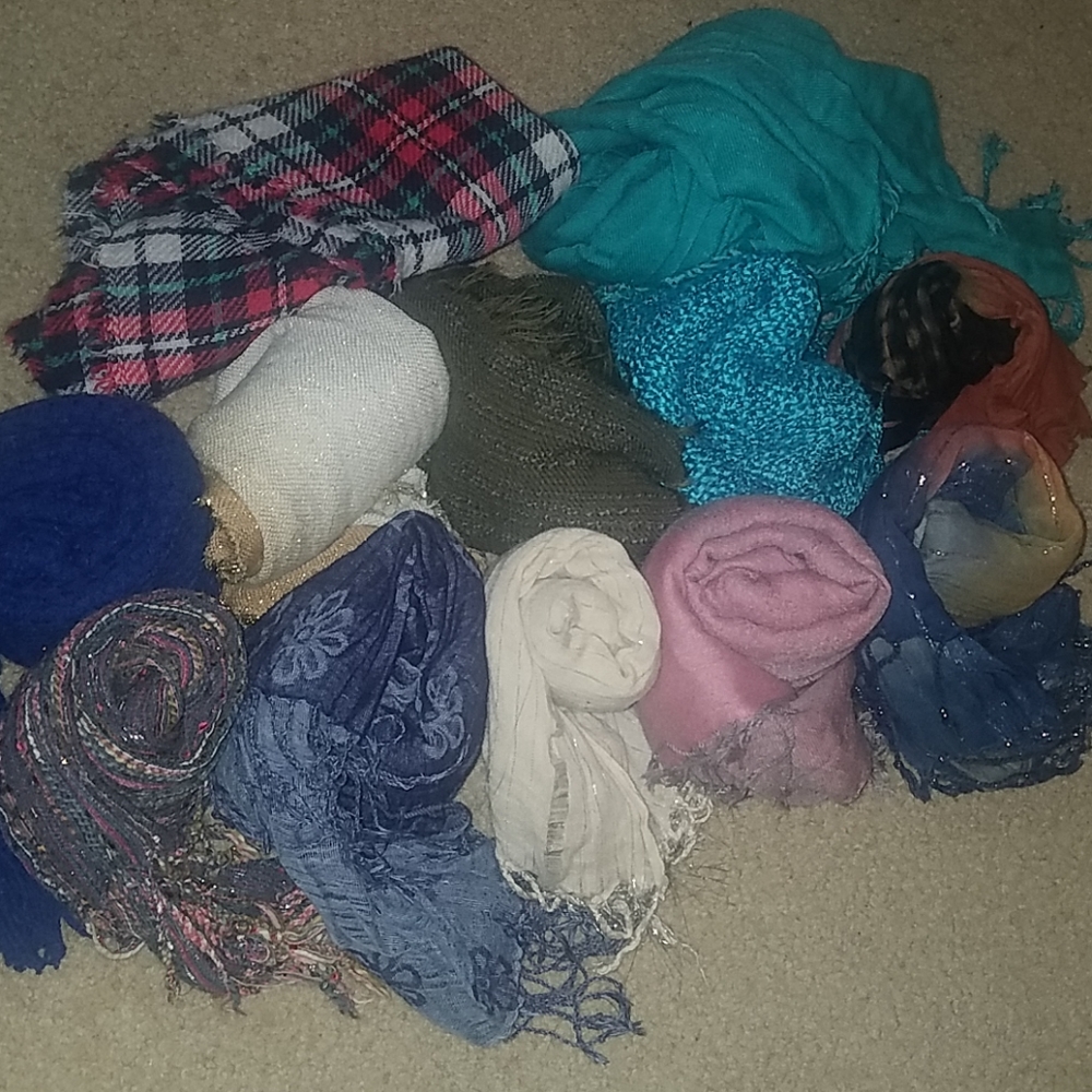 11 Scarf Bundle/Scarf Organizer